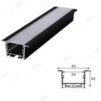 پروفیل لاینر توکار خطی کد 5